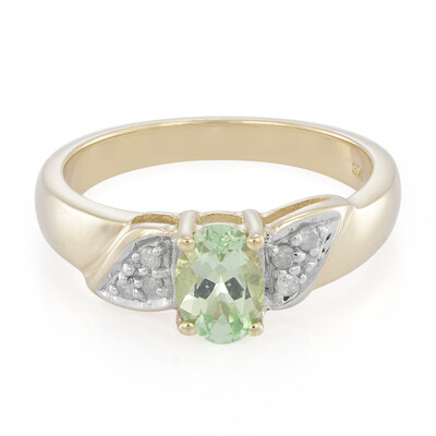 Anillo en oro con Granate verde menta de Merelani