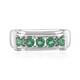 Anillo en plata con Apatita verde