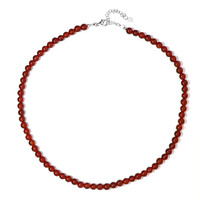 Collar en plata con Ónix rojo