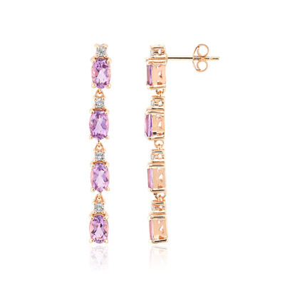 Pendientes en plata con Amatista