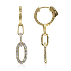 Pendientes en oro con Diamante I1 (H)  (CIRARI)