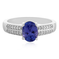 Anillo en plata con Tanzanita