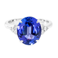 Anillo en oro con Tanzanita AAA (CIRARI)
