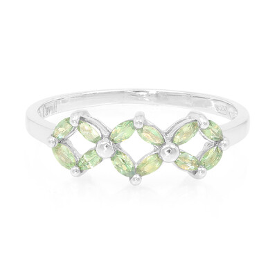 Anillo en plata con Alejandrita de Brasil