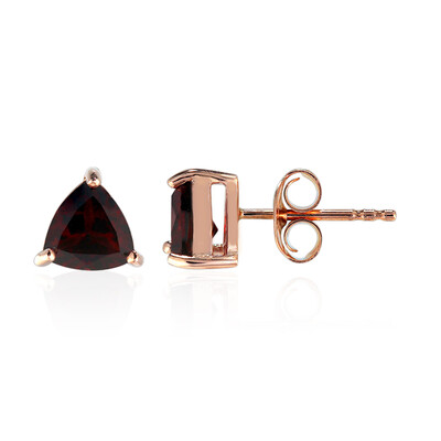 Pendientes en plata con Granate de Mozambique