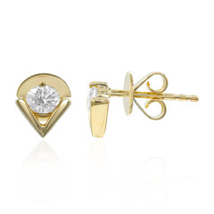 Pendientes en oro con Diamante I1 (H)  (CIRARI)