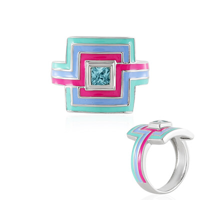 Anillo en plata con Zircón de Ratanak Kirí