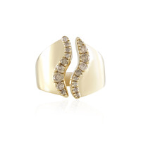 Anillo en plata con Diamante chocolate I2