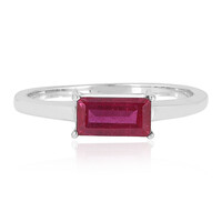 Anillo en plata con Rubí de Madagascar