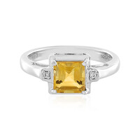 Anillo en plata con Citrino