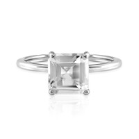 Anillo en plata con Topacio blanco