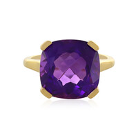 Anillo en plata con Amatista de Zambia