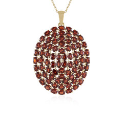 Collar en plata con Granate de Mozambique