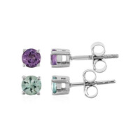 Pendientes en plata con Amatista