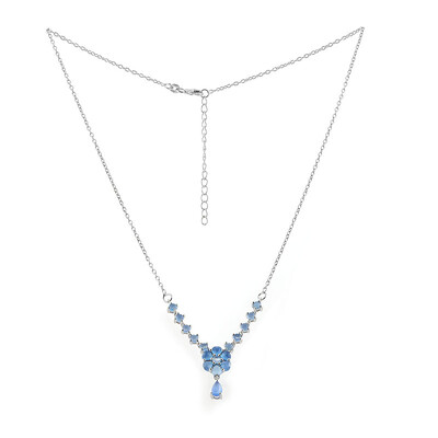 Collar en plata con Calcedonia azul