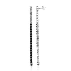 Pendientes en plata con Topacio blanco