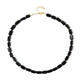 Collar en plata con Turmalina negra