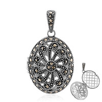 Colgante en plata con Marcasita
