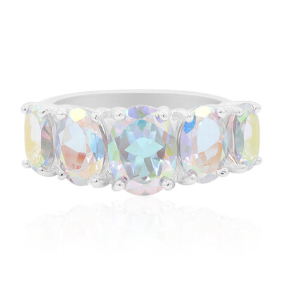 Anillo en plata con Topacio Rayo de Luna