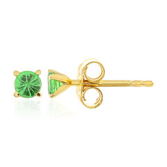 Pendientes en plata con Tsavorita