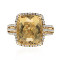 Anillo en oro con Berilo dorado (CIRARI)