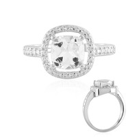 Anillo en plata con Topacio blanco