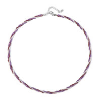 Collar en plata con Granate de la India