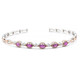 Brazalete en plata con Granate púrpura cambiante (Gems en Vogue)
