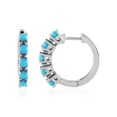 Pendientes en plata con Turquesa bella durmiente (Faszination Türkis)