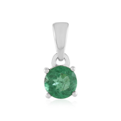 Colgante en plata con Apatita verde