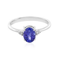 Anillo en plata con Tanzanita