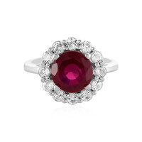 Anillo en plata con Rubí de Madagascar
