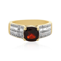 Anillo en plata con Granate de Mozambique