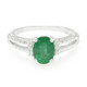 Anillo en plata con Esmeralda de Bahía