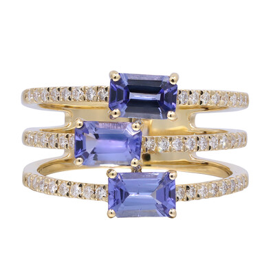 Anillo en oro con Tanzanita AAA (CIRARI)