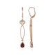 Pendientes en plata con Rodolita (KM by Juwelo)