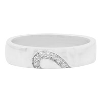 Anillo en plata con I1 (I) Diamante