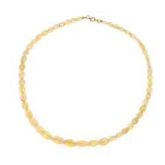 Collar en oro con Ópalo de Welo
