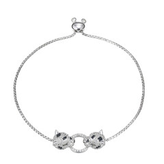 Brazalete en plata con Zircón