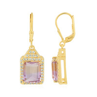 Pendientes en plata con Ametrino