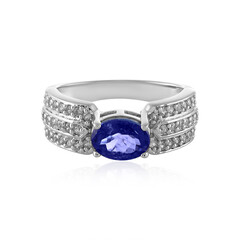 Anillo en plata con Tanzanita