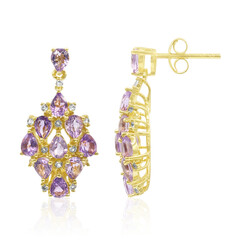 Pendientes en plata con Amatista