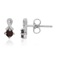 Pendientes en plata con Granate de Mozambique