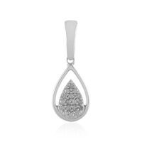 Colgante en plata con Diamante I4 (J)