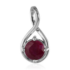 Colgante en plata con Rubí de Kenia