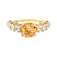 Anillo en plata con Citrino
