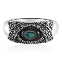 Anillo en plata con Concha de Abalone