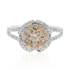 Anillo en oro con Diamante chocolate