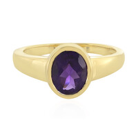 Anillo en plata con Amatista de Zambia