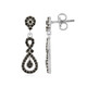 Pendientes en plata con Espinela negra
